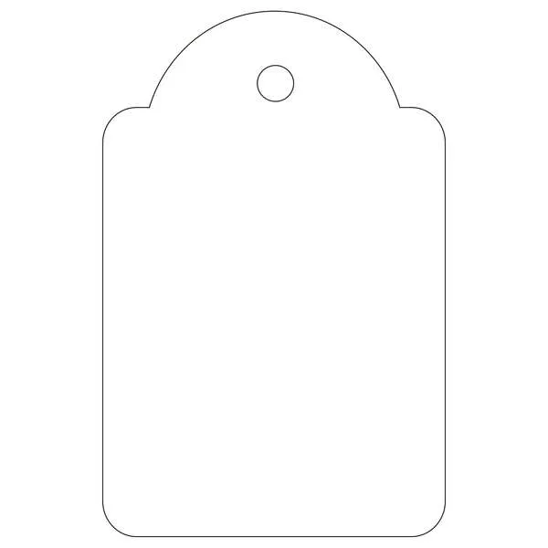 Apli Etiquetas Colgantes Blancas 28 X 43Mm 100 U.