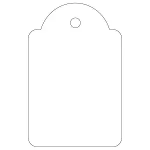 Apli Etiquetas Colgantes Blancas 28 x 43mm 100 U.