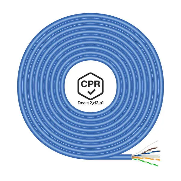 Aisens Cable De Red Rj45 Lszh Cpr Dca Cat.6 Utp Awg24 - 100M - Color Azul