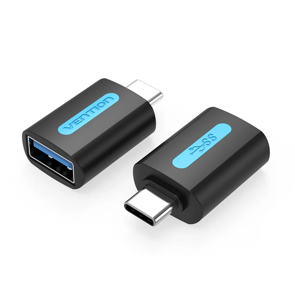Vention Adaptador USB-C Macho a USB 3.0 A Hembra - Color Negro
