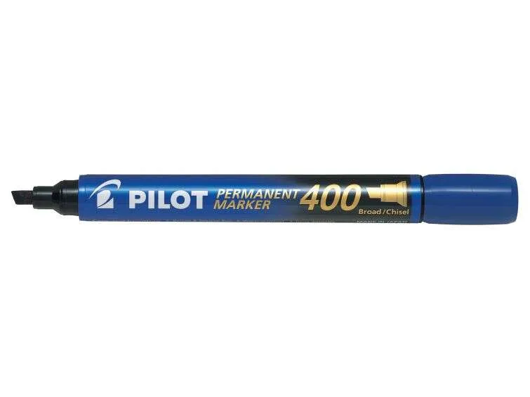Pilot Rotulador Permanente 400 Punta Biselada 4,5mm Color Azul