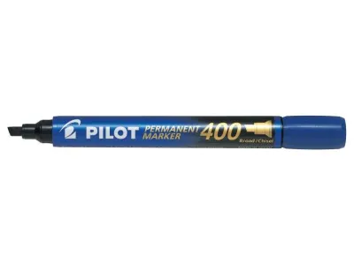Pilot Rotulador Permanente 400 Punta Biselada 4,5mm Color Azul