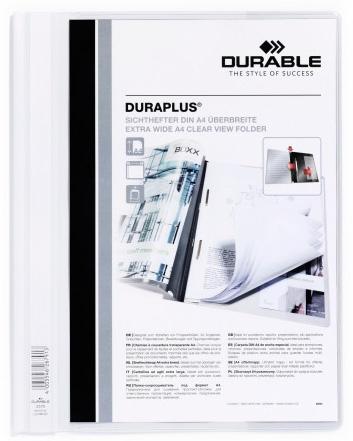 Durable Carpeta De Presentación Dossier Fástener Duraplus A4 Blanco -25 Ud-