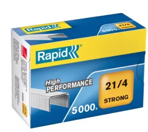 Rapid Caja de 5000 Grapas 21/4 Alambre Reforzado Galvanizado Patilla 4mm