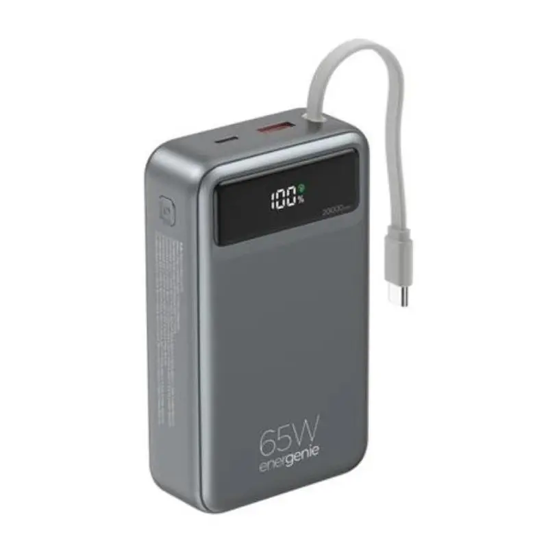 Gembird Powerbank 20000 mAh 65 W con Cable USB-C