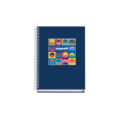 Dohe Cuaderno Espiral A5 100 Hojas Cuadricula 5mm Tapa Dura Color Brillo