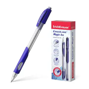 ErichKrause Bolígrafo de Gel Borrable Ergoline Magic Ice 0,5mm Tinta Rápida Azul