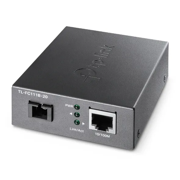 CONVERTIDOR DE FIBRA TP-LINK FC111B-20 SINGLE-MODE SC WDM BIDIRECCIONAL DE 1P RJ45 10/100 A 1P SC PORT 100MBPS