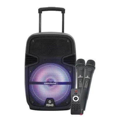 Coolsound A340 Altavoz Amplificado Bluetooth 250W 8" con USB y Entrada Mic. Jack 6.3mm