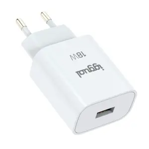 iggual Cargador 1xUSB-A Carga Rápida QC3.0 18W