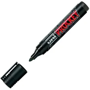 Uni-ball PM-122 Marcador Tinta Pigmentada Punta Bala 1.2-1.8mm Color Negro