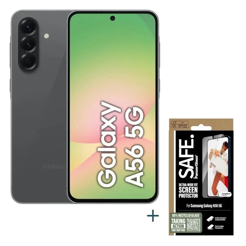Samsung Galaxy A56 EE 128GB 8GB Black con Protección SAFE