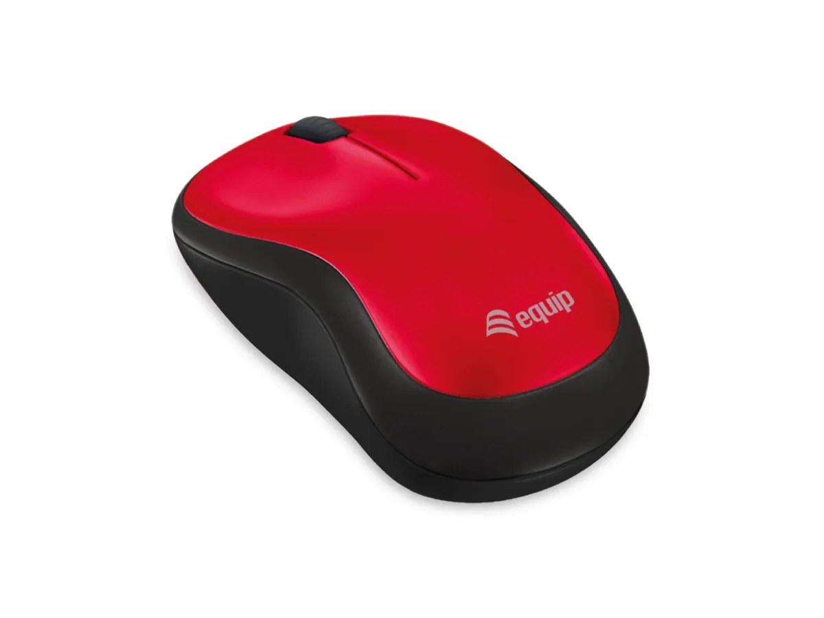 Mouse Equip Wireless Comfort Mouse 1200Dpi Color Rojo