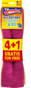 Bayetas Spontex Microtech 40x38cm Surtidos Pack 4+1 Unidades