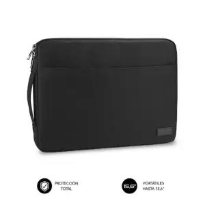 Subblim Funda Urban 15,6" Negra - Protección Elegante y Funcional en Poliéster 600D