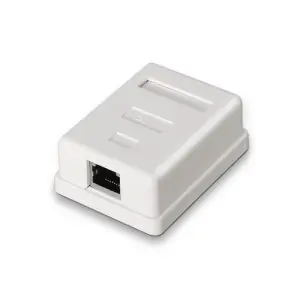 Aisens Roseta de Superficie RJ45 Cat.6 FTP 1 Toma Blanca