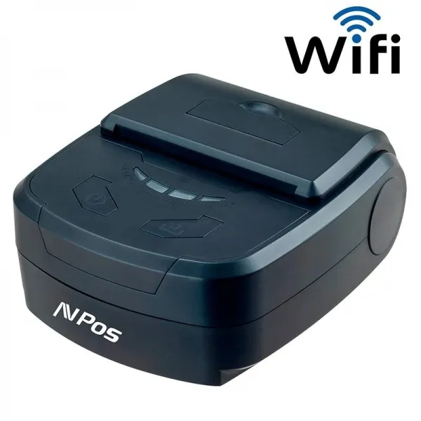 Avpos Avp-Mp800R-Wf Impresora Termica Tickets Portatil - Rugerizada - 80Mm - Velocidad 70 Mm/S - Funda Protectora - Wifi Y Usb - Color Negro