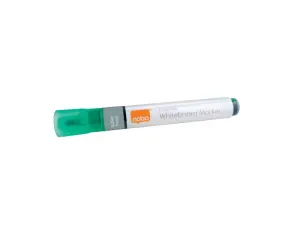 Nobo Pack de 10 Rotuladores para Pizarra Blanca Punta Redonda 3mm Color Verde