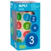 Apli Rollo Gomets Abecedario Mayúsculas Redondos 20mm