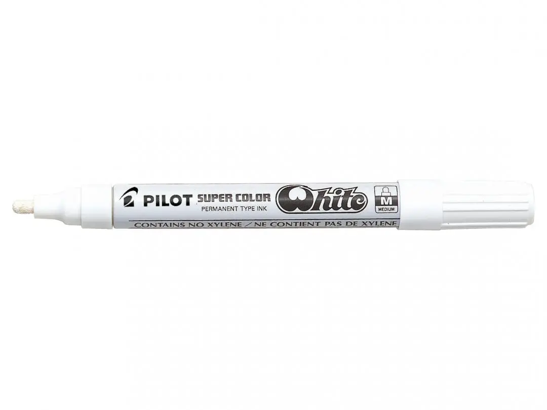 Pilot Marcador Permanente Desechable Blanco Medio
