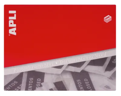 Apli Sobres Porta Documentos Impreso 240x140 mm - 100 Unidades