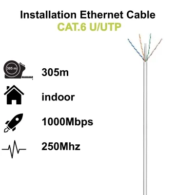 Ewent Bobina Cable Red Cat. 6 U/UTP PVC 305m