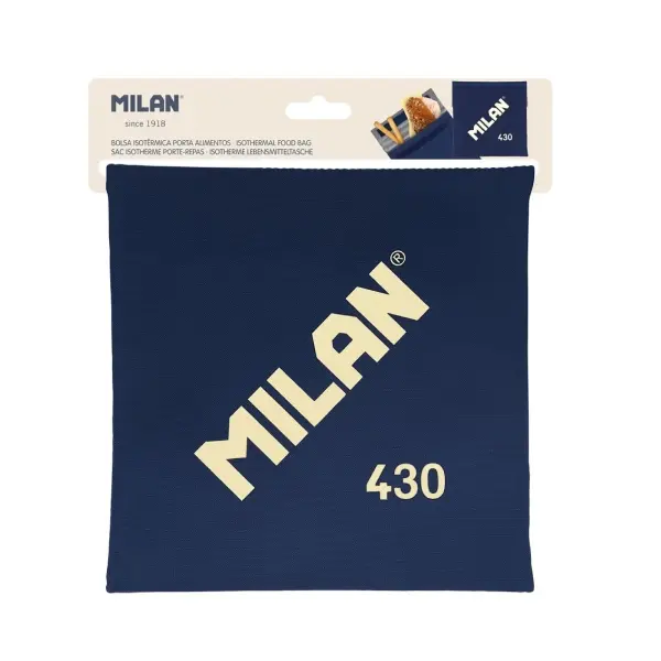 Milan Bolsa Isotérmica Porta Alimentos 0.3L Forro Interior Isotérmico Azul