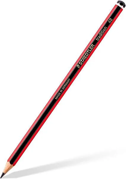Staedtler Tradition 110 Lápiz de Grafito Hexagonal 4B - Resistente a la Rotura - Madera Sostenible