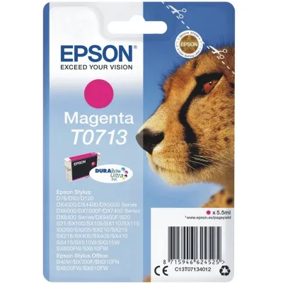 Epson Cartucho T0713 Magenta para Impresoras