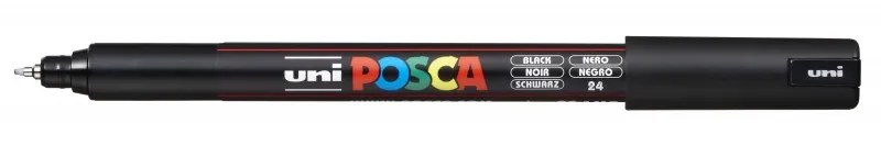 POSCA PC-1MR Marcador No Permanente Punta Extrafina 0.7mm Negro