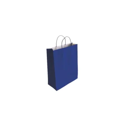 Bismark Bolsa de Papel Celulosa Azul 24x8x18cm