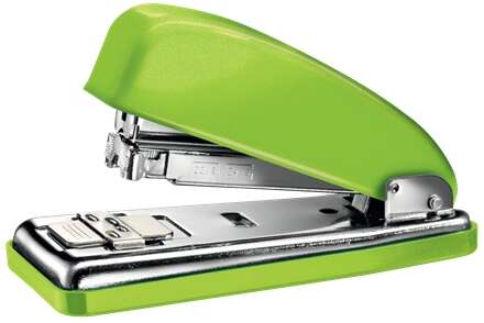 Petrus 226 Wow Grapadora Metalica + Caja De 200 Grapas - Hasta 30 Hojas - Grapado Cerrado, Abierto Y Clavado - Color Verde Metalizado