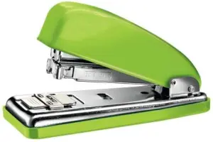 Petrus 226 WOW Grapadora Metalica + Caja de 200 Grapas - Hasta 30 Hojas - Grapado Cerrado, Abierto y Clavado - Color Verde Metalizado