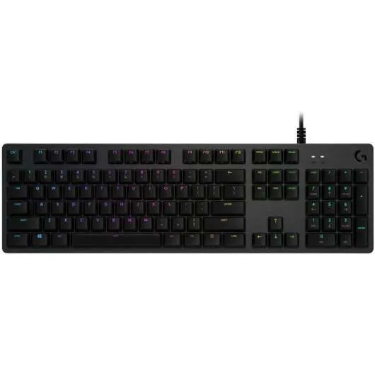 Logitech G512 Teclado Mecanico Gaming Usb - Teclas Mecanicas Gx Brown - Iluminacion Rgb Lightsync - Superficies De Metal - Cable De 1.80Cm - Color Negro