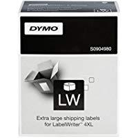 Dymo Etiquetas De Transferencia Termica Laber Writer, Negro Sobre Fondo Blanco , De 104 Mm X 159Mm. Etiquetas Extragrandes. Rollo De 220 Ud.