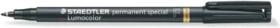 Staedtler Lumocolor Permanent Rotulador Punta Fina 0.6mm Secado Rápido Negro