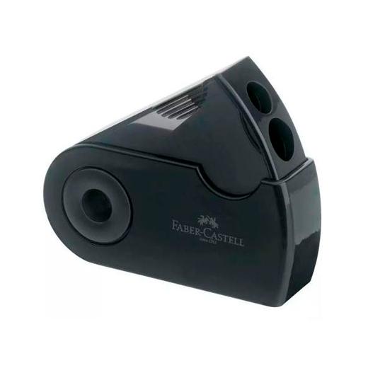Faber Castell Afilalápices Doble Funda Y Depósito Negro