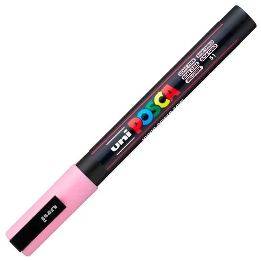 Posca Marcador  Pc-3M Punta Cónica 0,9 - 1,3 Mm Rosa Claro