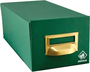 Mariola Fichero Cartón Forrado Geltex 500 Fichas 150x100 Verde
