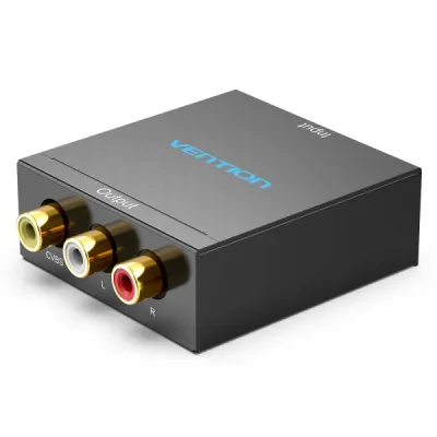 Vention Convertidor HDMI Hembra a RCA Hembra y MiniUSB Hembra - Negro