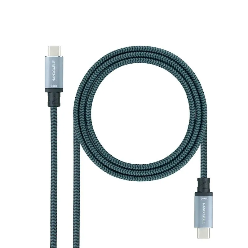 Nanocable Cable Usb 3.1Gen2 5A Usb-C/M-Usb-C/M 2 M