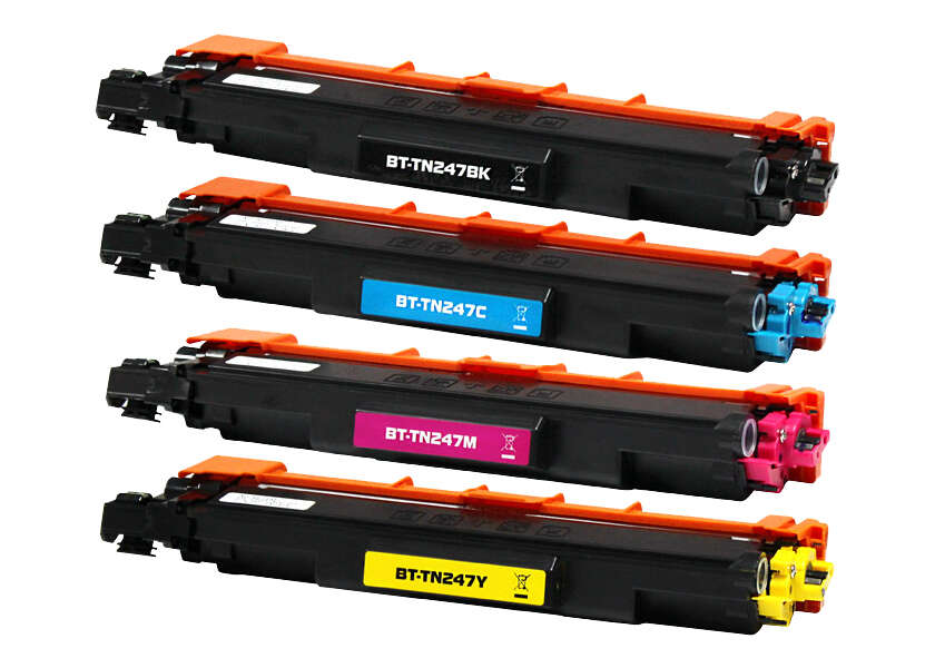 Brother Tn247/Tn243 Pack De 4 Cartuchos De Toner Genericos