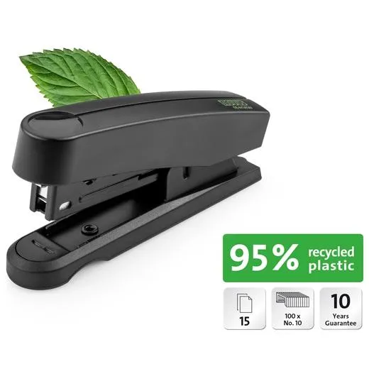 Novus Grapadora B10 Profesional Re+New con 200 Grapas No.10 Negra