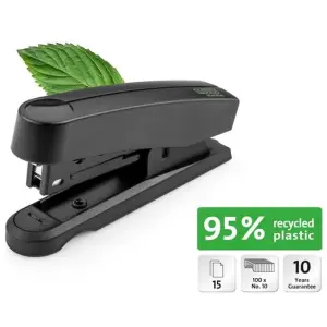 Novus Grapadora B10 Profesional Re+New con 200 Grapas No.10 Negra