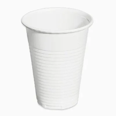 Maxi Products Vaso Irrompible 220cc Plástico Blanco - Pack 100 Unidades
