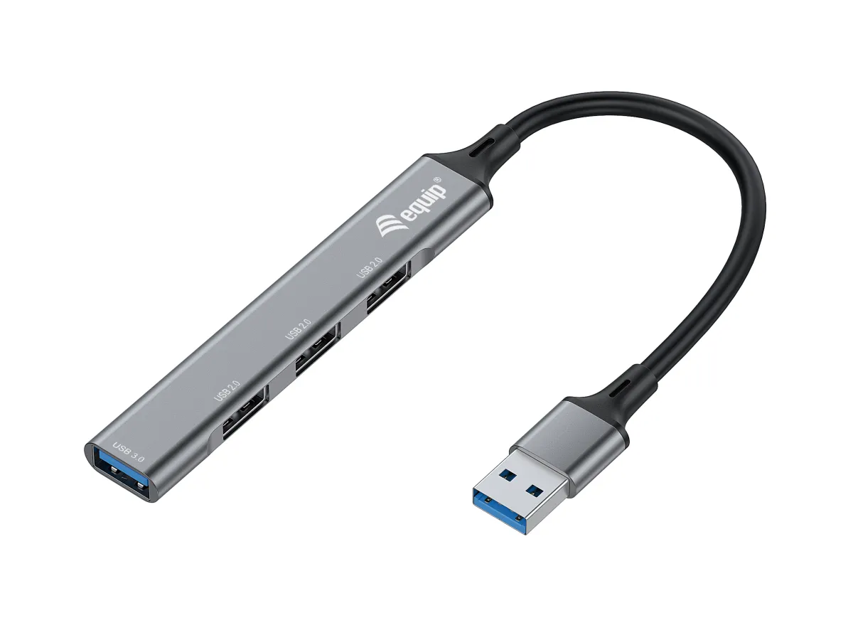 Hub Usb 3.0 Equip Life 1Xusb 3.0 Y 3Xusb 2.0 En Aluminio