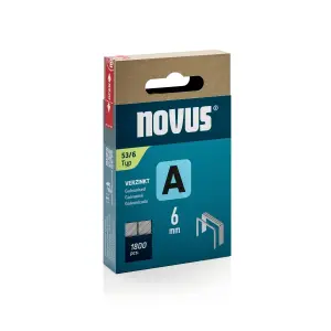 Novus Tipo 53 Caja de 1800 Grapas 53/6 Galvanizadas - Patilla de 6mm