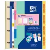 Oxford Europeanbinder Live & Go Carpeta 4 Anillas A4 80H con Separadores Colores Pastel