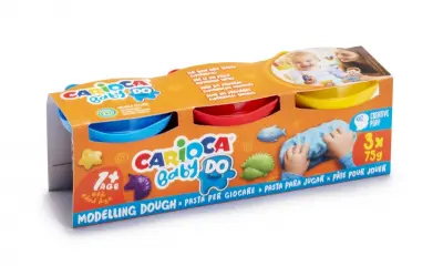 Carioca Baby Pack de 3 Pastas de Modelar Super Ligera y Maleable - Secado al Aire