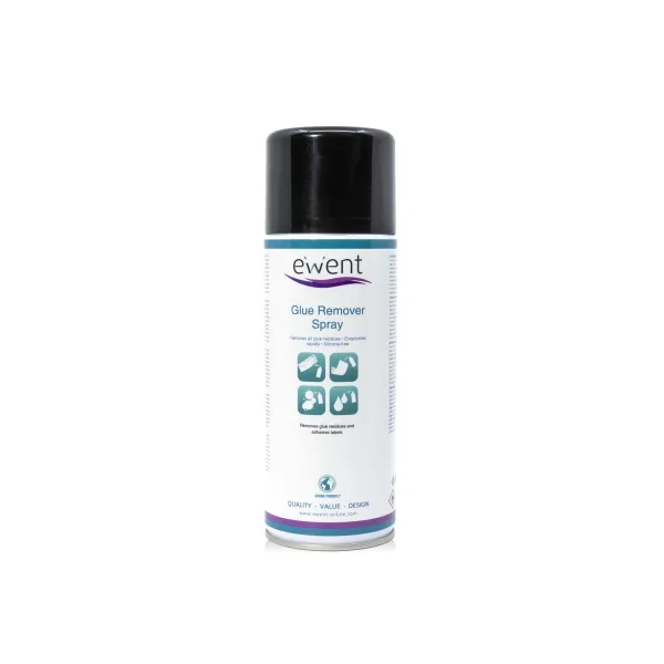 Ewent Spray Quita Adhesivo Transparente - Elimina Residuos de Adhesivo y Pegamento